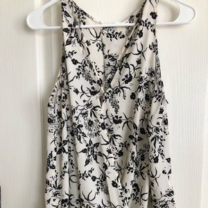Black and with floral top